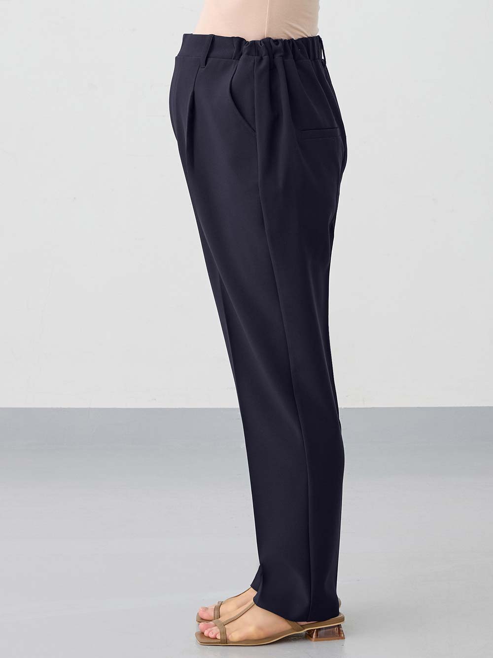 マタニティ パンツ|ストレッチストレートパンツ マタニティ・産後【出産後も長く使える】