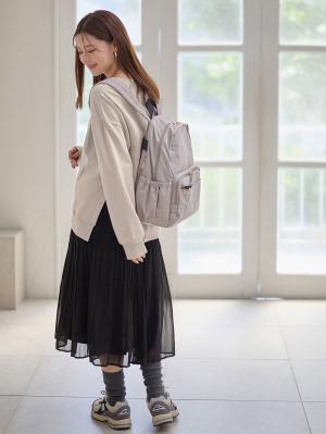 マタニティ スカート|ランダムプリーツスカート マタニティ・産後【出産後も長く使える】|ブラック
