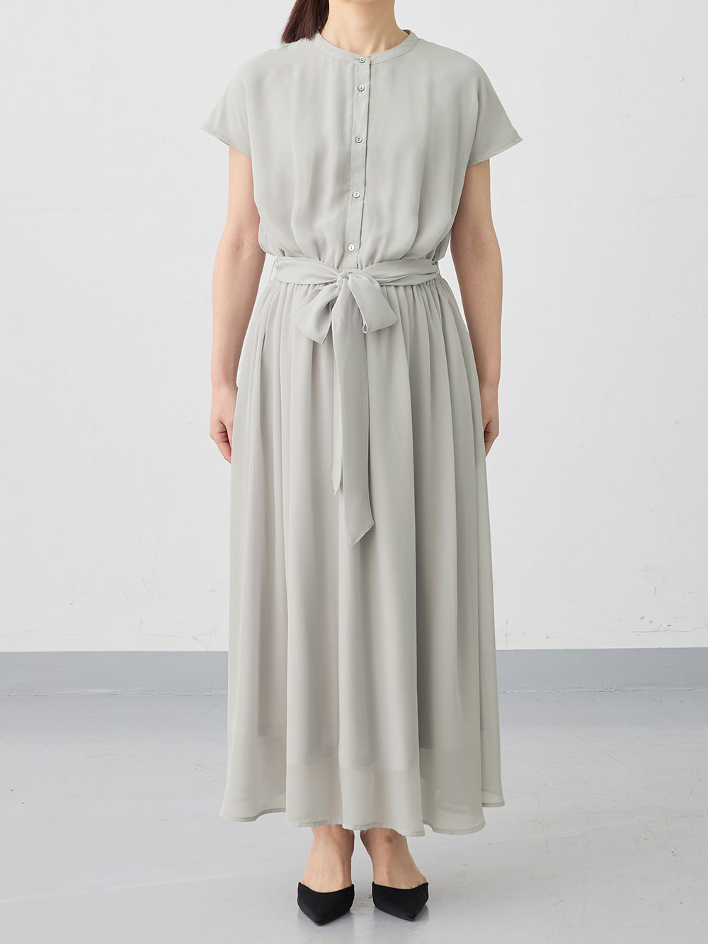 マタニティ ワンピース|シアーロングワンピース マタニティ・授乳服【出産後も長く使える】