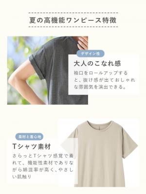 マタニティ ワンピース|【遮熱・UVカット・接触冷感・吸汗速乾】ワイドシルエットワンピース マタニティ・授乳服【出産後も長く使える】