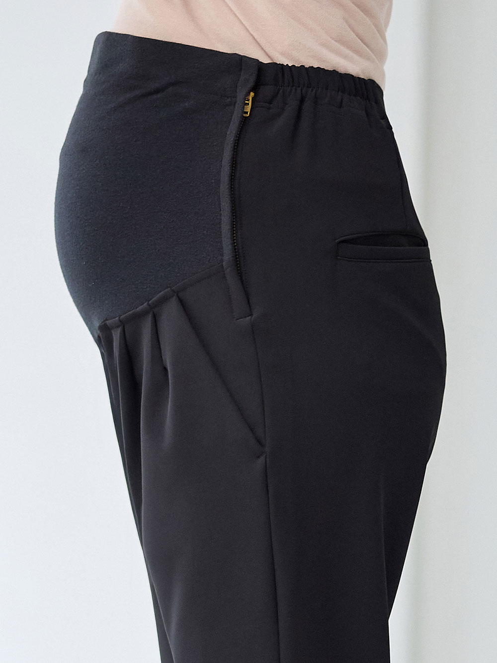 マタニティ ワンピース|【ブラックフォーマル・喪服】ストレッチジョーゼットセットアップ　マタニティ・産後【出産後も長く使える】