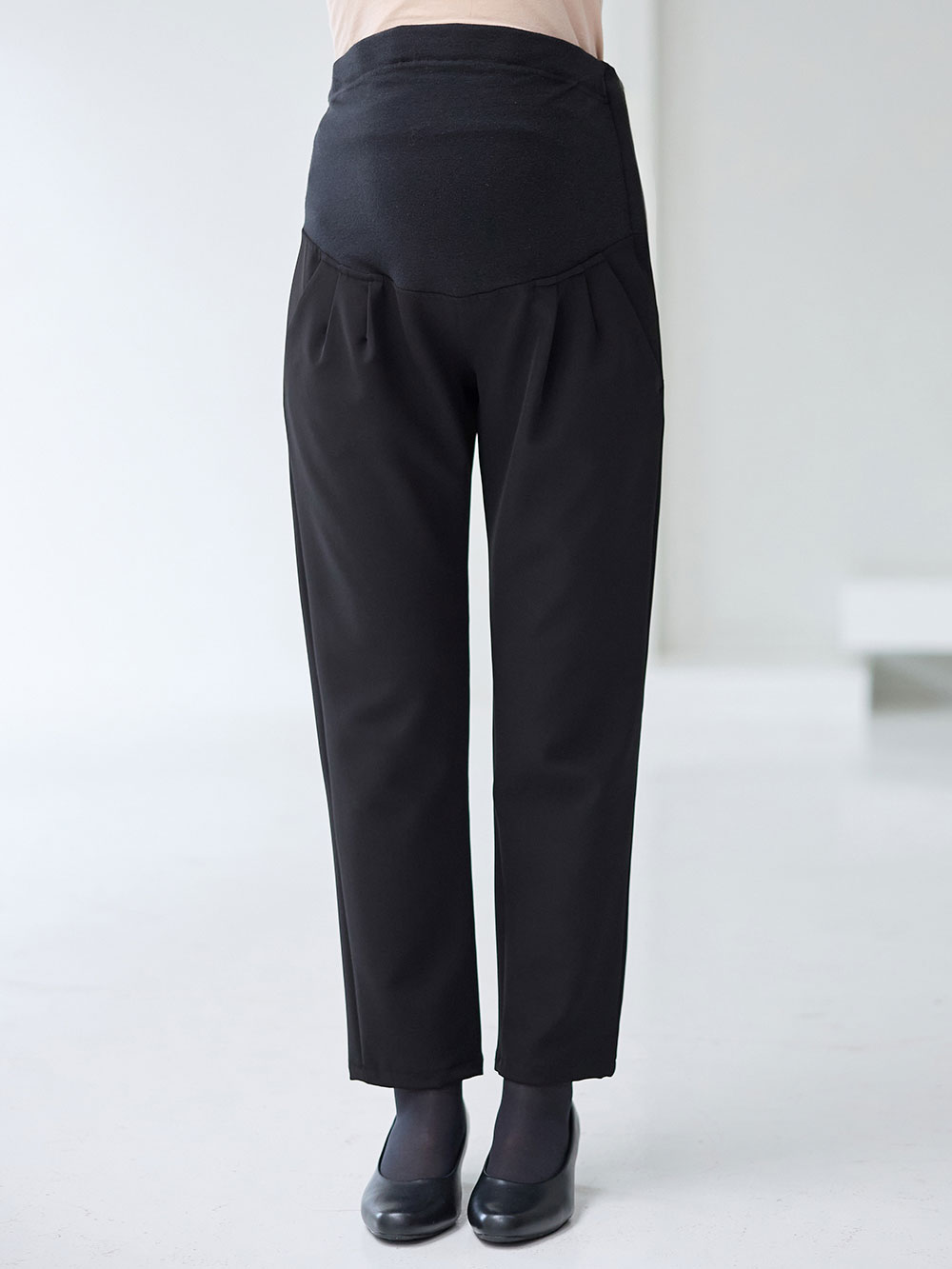 マタニティ ワンピース|【ブラックフォーマル・喪服】ストレッチジョーゼットセットアップ　マタニティ・産後【出産後も長く使える】