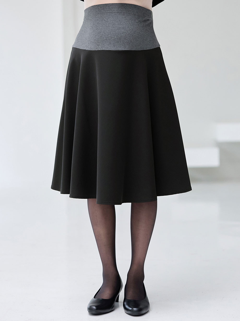 マタニティ ワンピース|【ブラックフォーマル・喪服】ストレッチジョーゼットセットアップ　マタニティ・産後【出産後も長く使える】