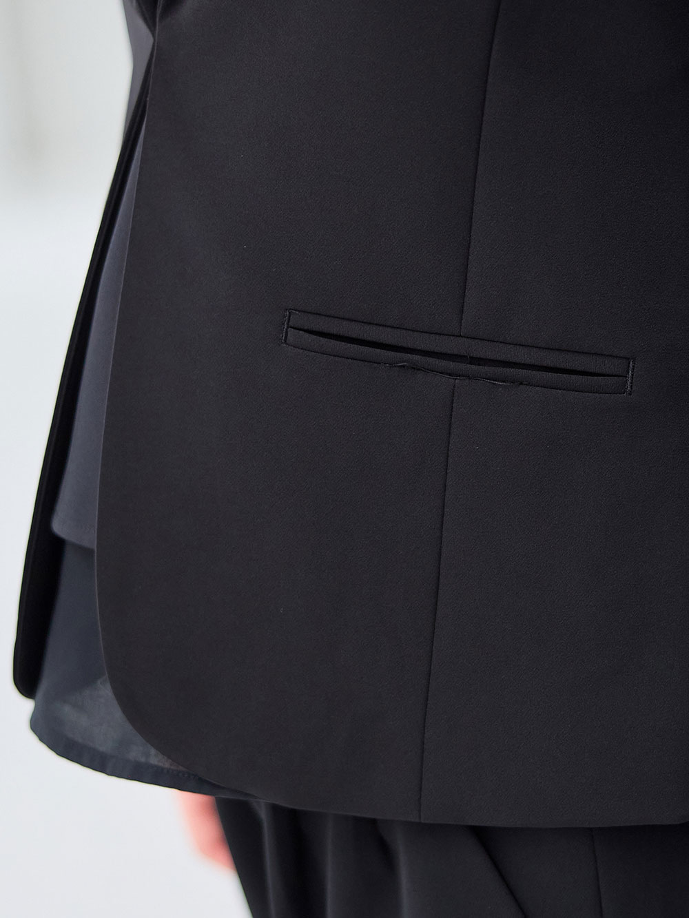 マタニティ ワンピース|【ブラックフォーマル・喪服】ストレッチジョーゼットセットアップ　マタニティ・産後【出産後も長く使える】