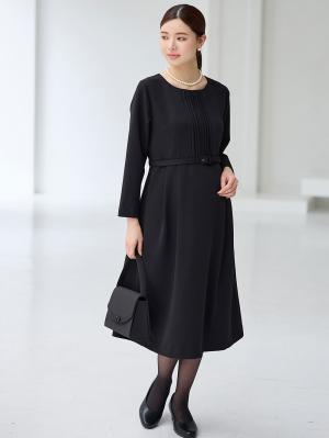 マタニティ ワンピース|【ブラックフォーマル・喪服】快適ストレッチフォーマルセットアップ　マタニティ・産後【出産後も長く使える】|ワンピースセット(ブラック)