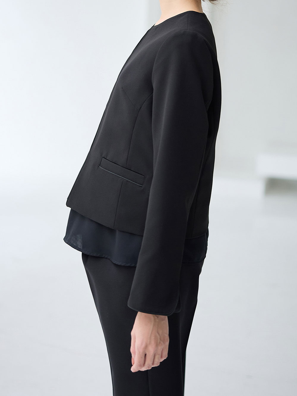 マタニティ ワンピース|【ブラックフォーマル・喪服】快適ストレッチフォーマルセットアップ　マタニティ・産後【出産後も長く使える】