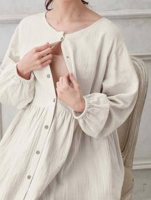 マタニティ パジャマ・ルームウェア|【親子コーデセット】ぷくぷくダブルガーゼ裾ティアード3WAYワンピース&産前産後使えるレギンスパジャマ&2wayオール 出産準備 ギフト マタニティ・産後