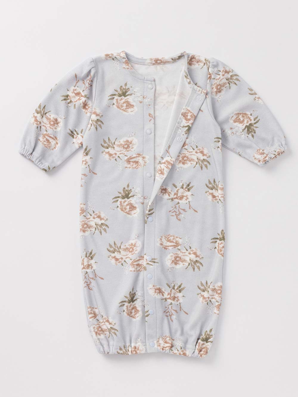 マタニティ パジャマ・ルームウェア|【親子コーデセット】花柄スムースカシュクールパッド付長袖ネグリジェ&2wayオール 出産準備 ギフト マタニティ・産後