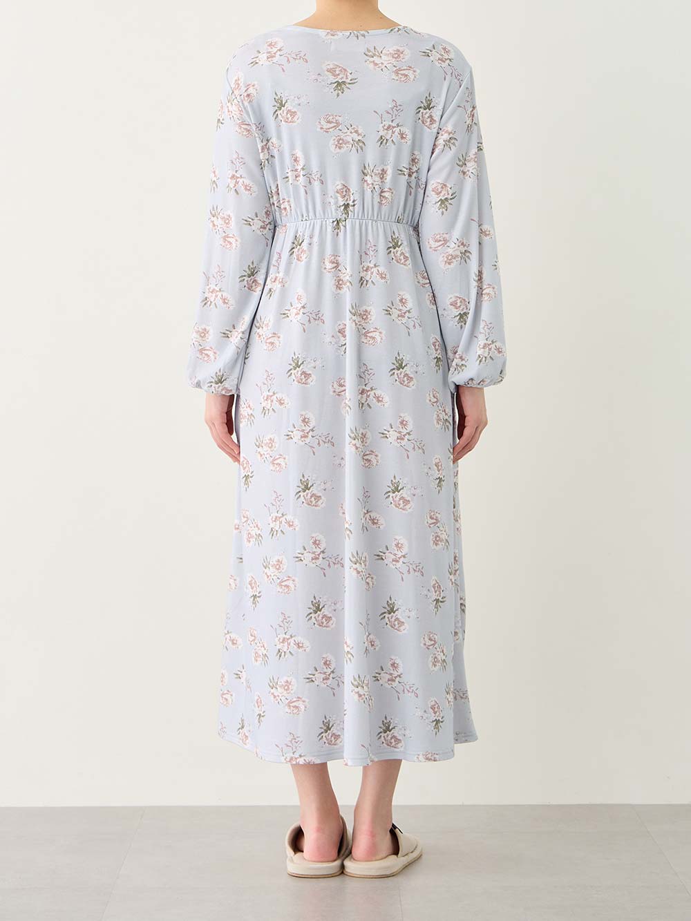 マタニティ パジャマ・ルームウェア|【親子コーデセット】花柄スムースカシュクールパッド付長袖ネグリジェ&2wayオール 出産準備 ギフト マタニティ・産後