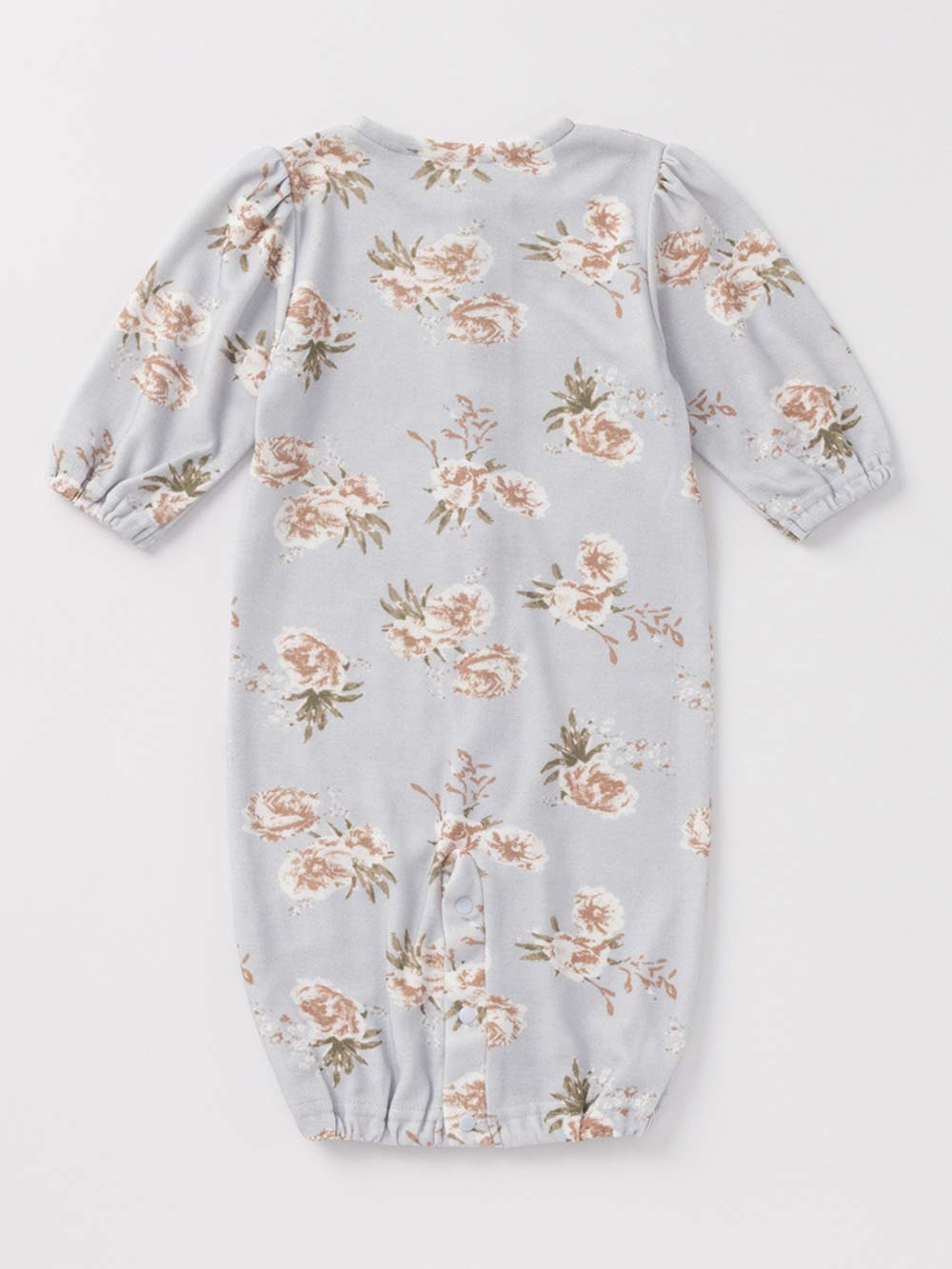 マタニティ パジャマ・ルームウェア|【親子コーデセット】花柄スムースカシュクールパッド付長袖ネグリジェ&2wayオール 出産準備 ギフト マタニティ・産後