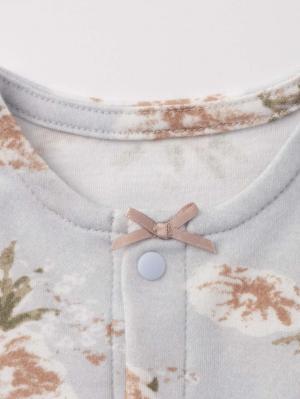 マタニティ パジャマ・ルームウェア|【親子コーデセット】花柄スムースカシュクールパッド付長袖ネグリジェ&2wayオール 出産準備 ギフト マタニティ・産後