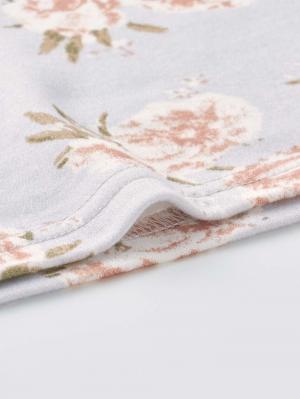 マタニティ パジャマ・ルームウェア|【親子コーデセット】花柄スムースカシュクールパッド付半袖ネグリジェ＆2wayオール　出産準備　ギフト　マタニティ・産後