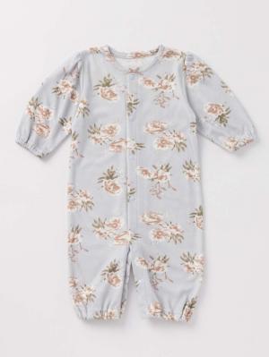 マタニティ パジャマ・ルームウェア|【親子コーデセット】花柄スムースカシュクールパッド付半袖ネグリジェ＆2wayオール　出産準備　ギフト　マタニティ・産後