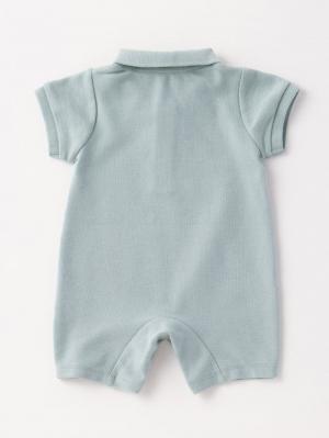 マタニティ ワンピース|【親子コーデセット】半袖ポロワンピース（ひざ下丈）＆襟付きポロロンパース　出産準備　ギフト　マタニティ・授乳服