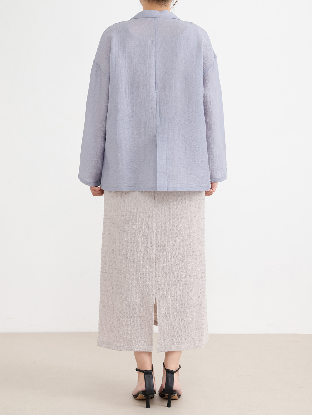 マタニティ ワンピース|シアージャケット×ノースリワンピースセット　マタニティ・産後【産後も長く着れる】Rosemadame（ローズマダム）