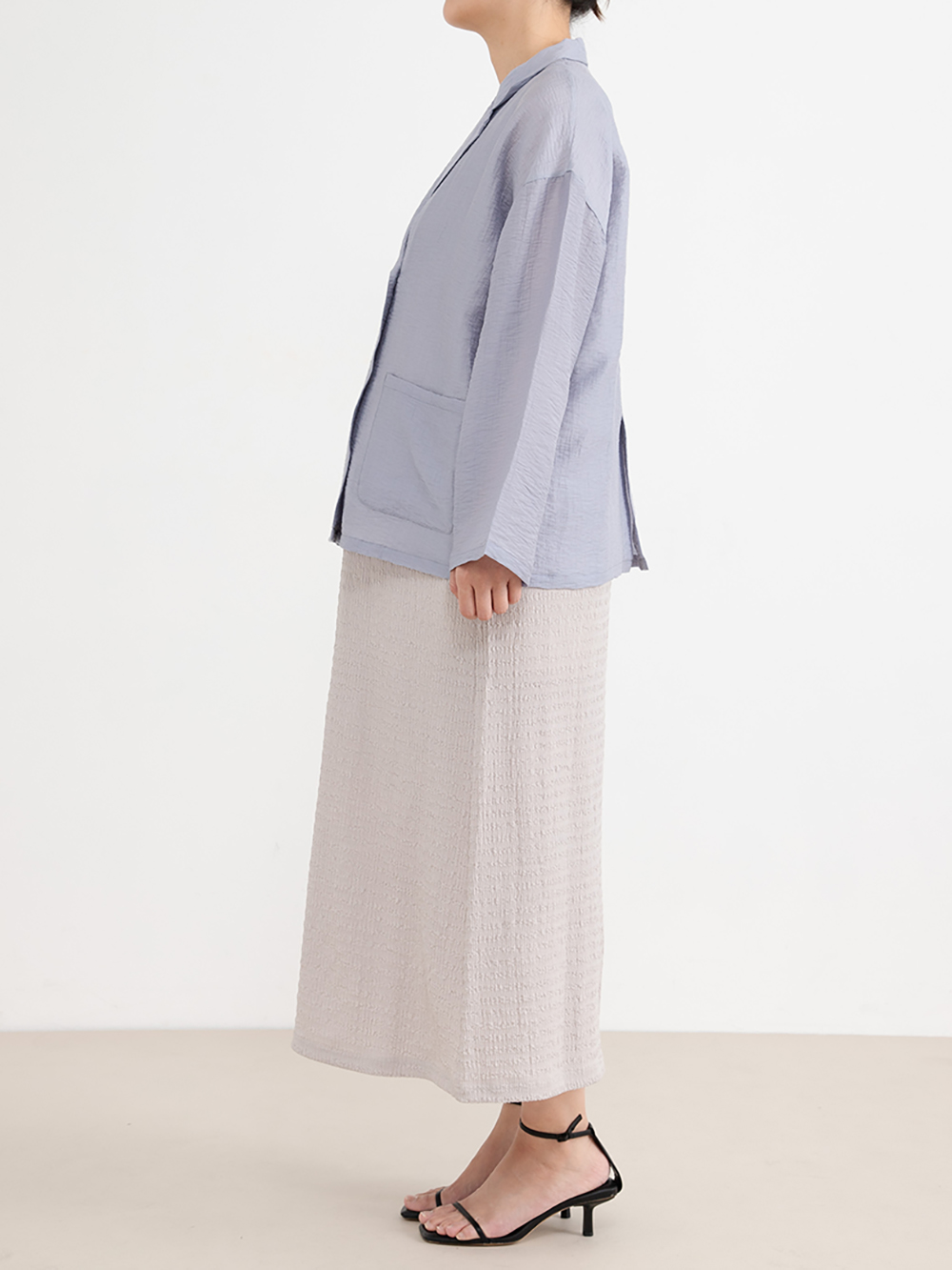 マタニティ ワンピース|シアージャケット×ノースリワンピースセット　マタニティ・産後【産後も長く着れる】Rosemadame（ローズマダム）