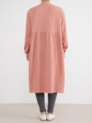 マタニティ パジャマ・ルームウェア|ポコポコガーゼ丸首パジャマ　マタニティ・授乳パジャマ【産後も長く着れる】INUJIRUSHI（イヌジルシ）