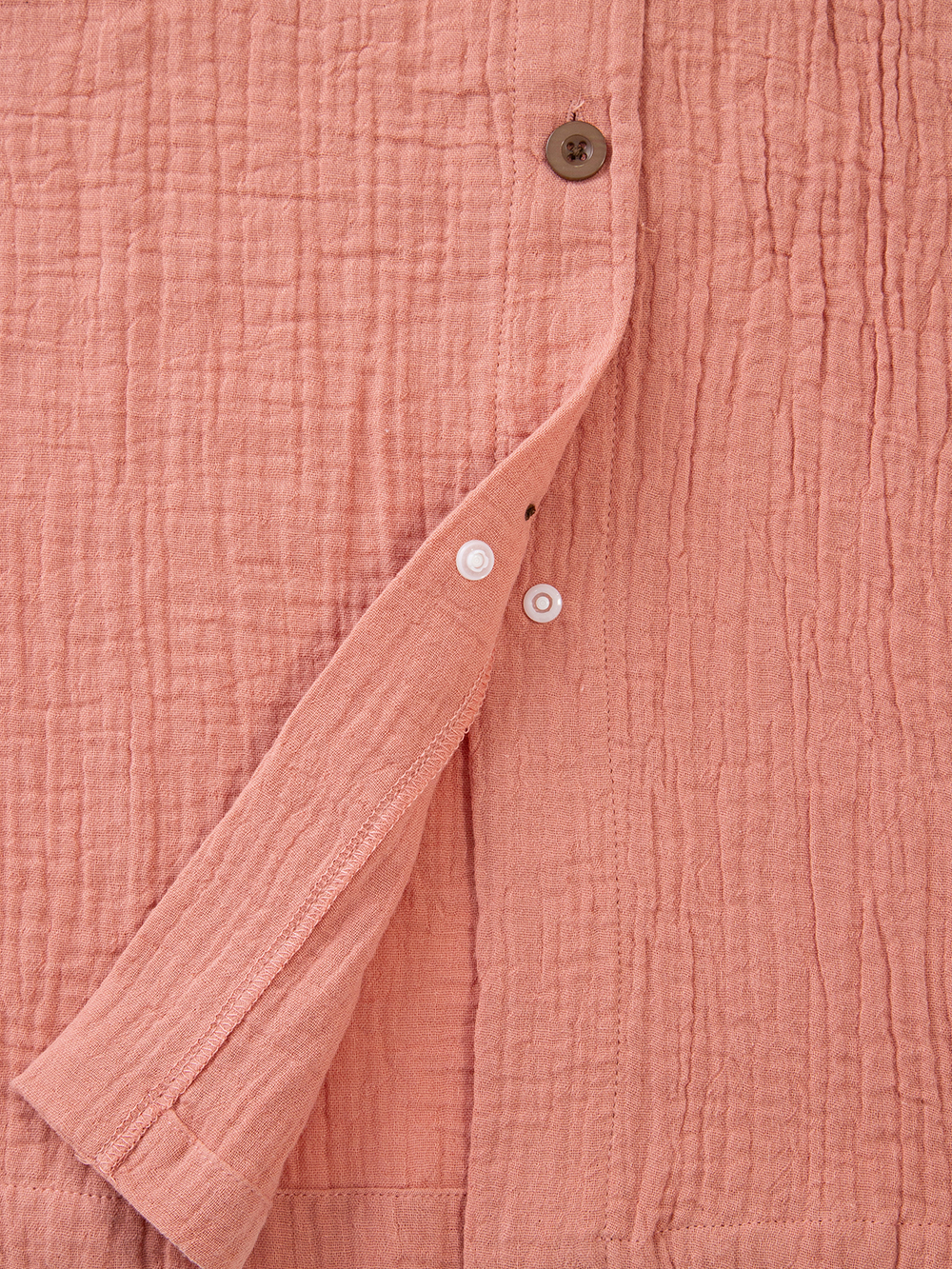 マタニティ パジャマ・ルームウェア|ポコポコガーゼ丸首パジャマ　マタニティ・授乳パジャマ【産後も長く着れる】INUJIRUSHI（イヌジルシ）