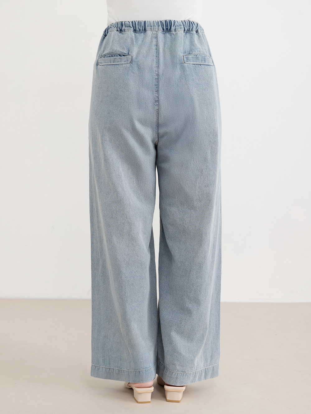 マタニティ パジャマ・ルームウェア|やわらかデニムワイドパンツ　マタニティ・産後【産後も長く着れる】INUJIRUSHI（イヌジルシ）