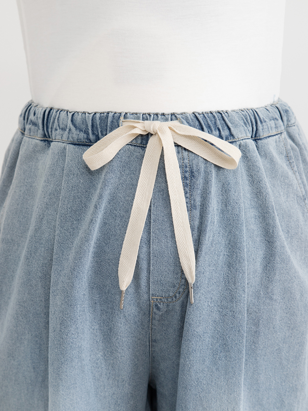 マタニティ パジャマ・ルームウェア|やわらかデニムワイドパンツ　マタニティ・産後【産後も長く着れる】INUJIRUSHI（イヌジルシ）