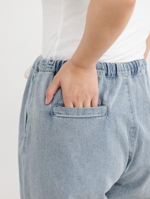 マタニティ パジャマ・ルームウェア|やわらかデニムワイドパンツ　マタニティ・産後【産後も長く着れる】INUJIRUSHI（イヌジルシ）