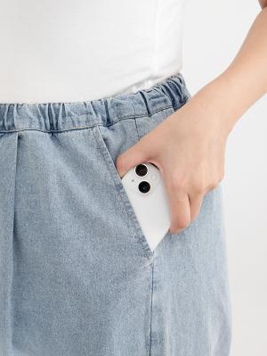 マタニティ パジャマ・ルームウェア|やわらかデニムワイドパンツ　マタニティ・産後【産後も長く着れる】INUJIRUSHI（イヌジルシ）