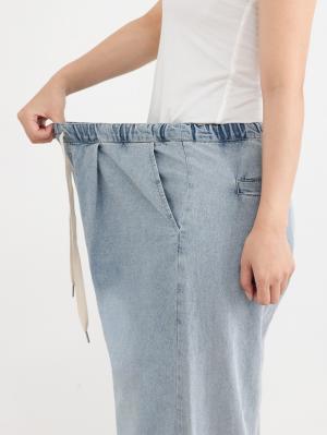 マタニティ パジャマ・ルームウェア|やわらかデニムワイドパンツ　マタニティ・産後【産後も長く着れる】INUJIRUSHI（イヌジルシ）