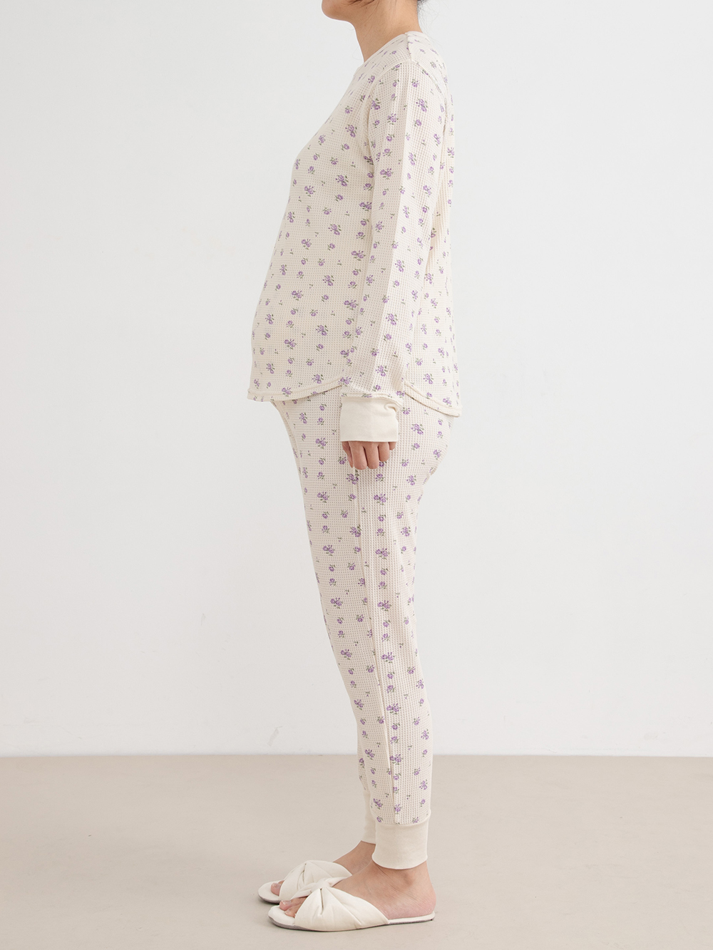 マタニティ パジャマ・ルームウェア|長袖サーマルパジャマ3点セット　JEMORGAN（ジェーイーモーガン）　ギフト　マタニティ・産後【出産後も長く使える】