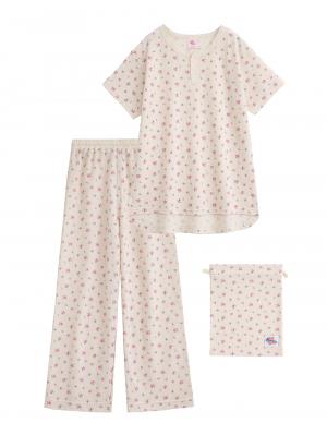 マタニティ パジャマ・ルームウェア|半袖サーマルパジャマ3点セット　JEMORGAN（ジェーイーモーガン）　ギフト　マタニティ・産後【出産後も長く使える】|パープル