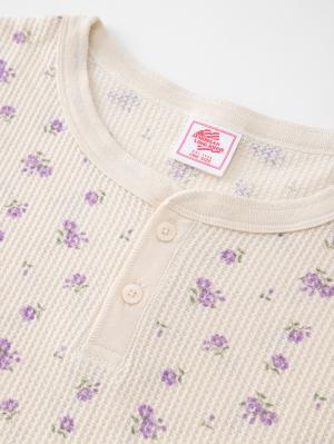 マタニティ パジャマ・ルームウェア|半袖サーマルパジャマ3点セット　JEMORGAN（ジェーイーモーガン）　ギフト　マタニティ・産後【出産後も長く使える】|ラベンダー