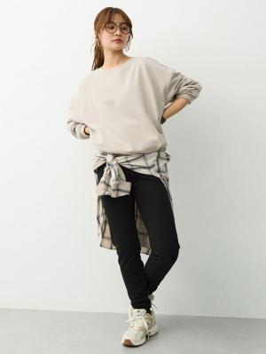 マタニティ パンツ|らくちんあったかシームレスレギンス　マタニティ・産後【産後も長く着れる】INUJIRUSHI（イヌジルシ）|ブラック