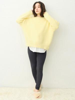 マタニティ パンツ|らくちんあったかシームレスレギンス　マタニティ・産後【産後も長く着れる】INUJIRUSHI（イヌジルシ）|チャコールグレー