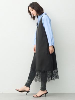 マタニティ パンツ|らくちんあったかシームレスレギンス　マタニティ・産後【産後も長く着れる】INUJIRUSHI（イヌジルシ）|チャコールグレー