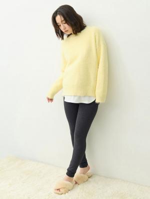 マタニティ パンツ|らくちんあったかシームレスレギンス　マタニティ・産後【産後も長く着れる】INUJIRUSHI（イヌジルシ）|チャコールグレー