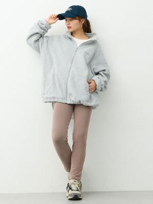 マタニティ パンツ|らくちんあったかシームレスレギンス　マタニティ・産後【産後も長く着れる】INUJIRUSHI（イヌジルシ）|モカ