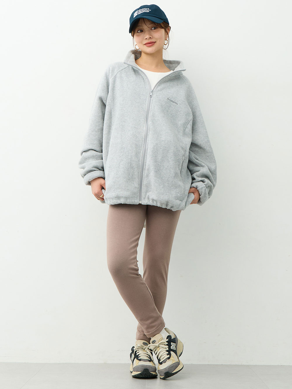 マタニティ パンツ|らくちんあったかシームレスレギンス　マタニティ・産後【産後も長く着れる】INUJIRUSHI（イヌジルシ）|モカ