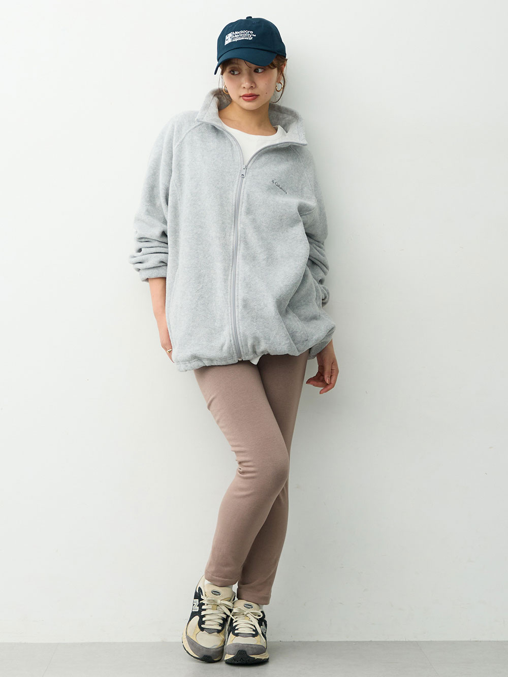 マタニティ パンツ|らくちんあったかシームレスレギンス　マタニティ・産後【産後も長く着れる】INUJIRUSHI（イヌジルシ）|モカ
