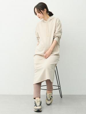 マタニティ パンツ|らくちんあったかシームレスレギンス　マタニティ・産後【産後も長く着れる】INUJIRUSHI（イヌジルシ）|モカ