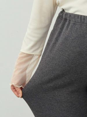マタニティ パンツ|綿混裏シャギージョガーパンツ　マタニティ・産後【産後も長く着れる】INUJIRUSHI（イヌジルシ）
