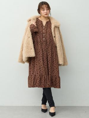 マタニティ パンツ|綿混裏シャギーレギンスパンツ　マタニティ・産後【産後も長く着れる】INUJIRUSHI（イヌジルシ）|ブラック