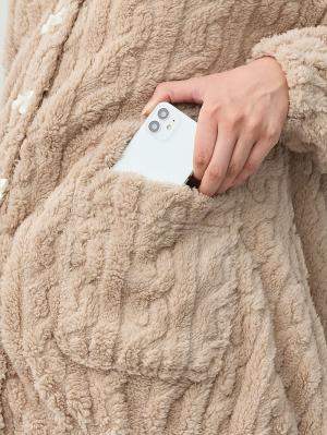 マタニティ・授乳パジャマ・ルームウェア|ケーブルフリースパジャマ　マタニティ・産後【産後も長く着れる】Rosemadame(ローズマダム)