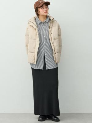 マタニティ ワンピース|ペプラムニットセットアップ　マタニティ・産後【産後も長く着れる】Rosemadame(ローズマダム)|ブラック