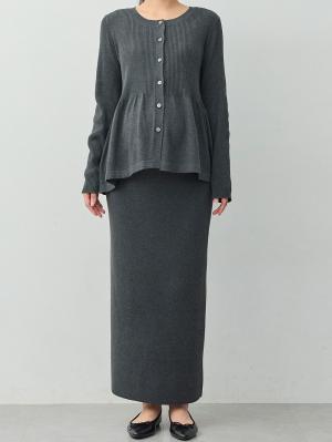 マタニティ ワンピース|ペプラムニットセットアップ　マタニティ・産後【産後も長く着れる】Rosemadame(ローズマダム)