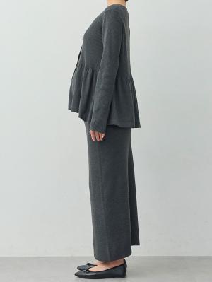 マタニティ ワンピース|ペプラムニットセットアップ　マタニティ・産後【産後も長く着れる】Rosemadame(ローズマダム)