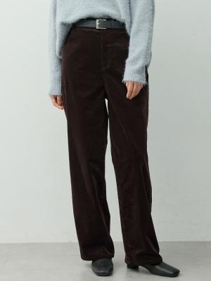 綿混ワイドストレートコーデュロイパンツ　マタニティ・産後【出産後も長く着られる】10656