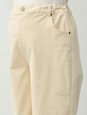 マタニティ パンツ|綿混ワイドストレートコーデュロイパンツ　マタニティ・産後【出産後も長く着られる】