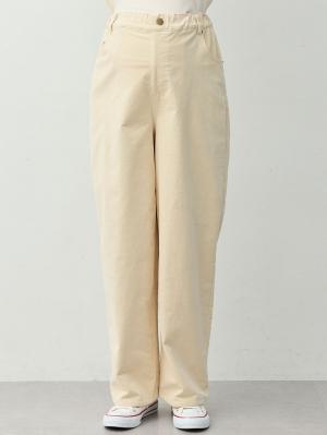 マタニティ パンツ|綿混ワイドストレートコーデュロイパンツ　マタニティ・産後【出産後も長く着られる】