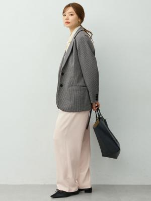 マタニティ パンツ|【選べる2丈】タックギャザーパンツ　マタニティ・産後【出産後も長く着られる】|オフベージュ