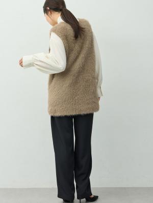 マタニティ パンツ|【選べる2丈】タックギャザーパンツ　マタニティ・産後【出産後も長く着られる】|ブラック