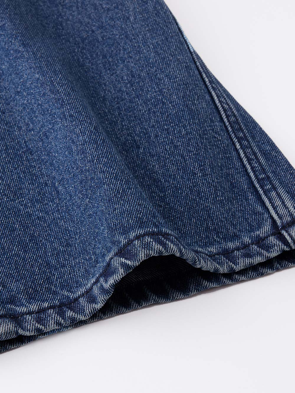 マタニティ パンツ|綿100％バレルデニムパンツ　マタニティ・産後【出産後も長く着られる】|ネイビー